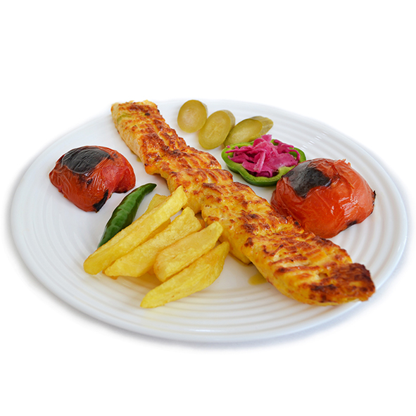 جوجه کباب با نان